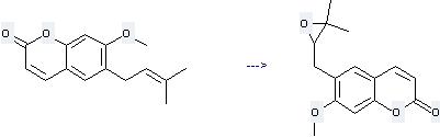 Suberosin can be used to produce 6-(3, 3-Dimethyl-oxiranylmethyl)-7-methoxy-chromen-2-one.